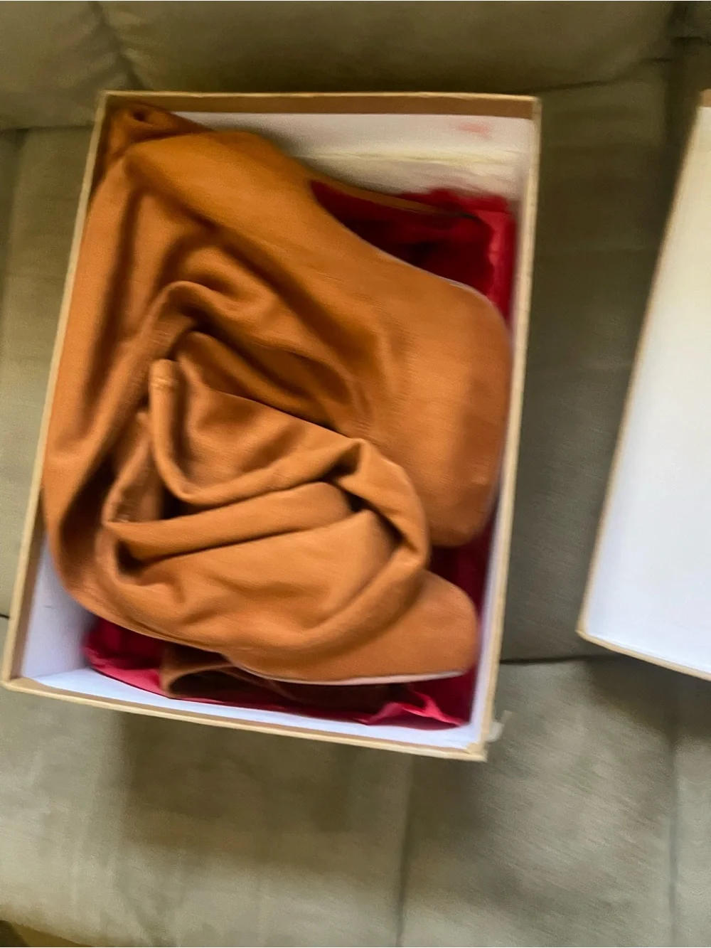 Christian Louboutin Over-the-Knee Suede Boots in Chestnut Brown with Red Soles